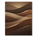 Earthy Toned Layered Wave Rug