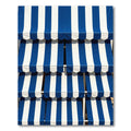 Bold Navy and White Vertical Stripes Rug