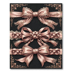 Elegant Blush Ribbon Roseate Damask Rug