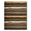 Rustic Wood Grain Horizontal Plank Rug