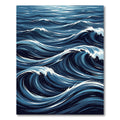 Deep Blue Ocean Swell Rug