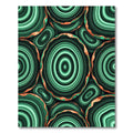 Emerald Green Agate Circles Rug