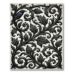 Dark Raven Scrollwork Classic Layout Rug