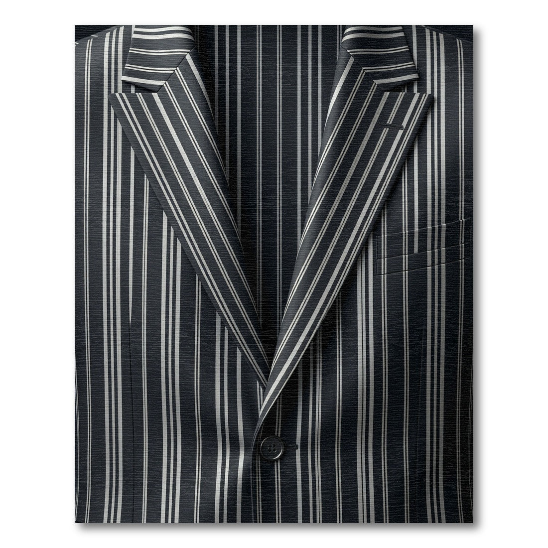 Classic Navy White Pinstripe Rug