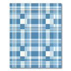 Blue Classic Plaid Checkered Arrangement Rug