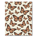 Whimsical Orange Butterfly Garden Rug