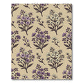 Soft Purple and Cream Floral Meadow Rug