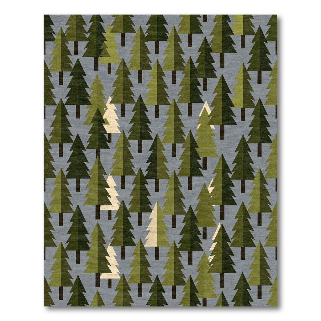 Scandi Forest Pine Tree Tapestry Rug