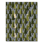 Scandi Forest Pine Tree Tapestry Rug