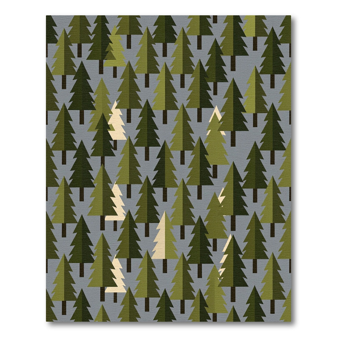 Scandi Forest Pine Tree Tapestry Rug