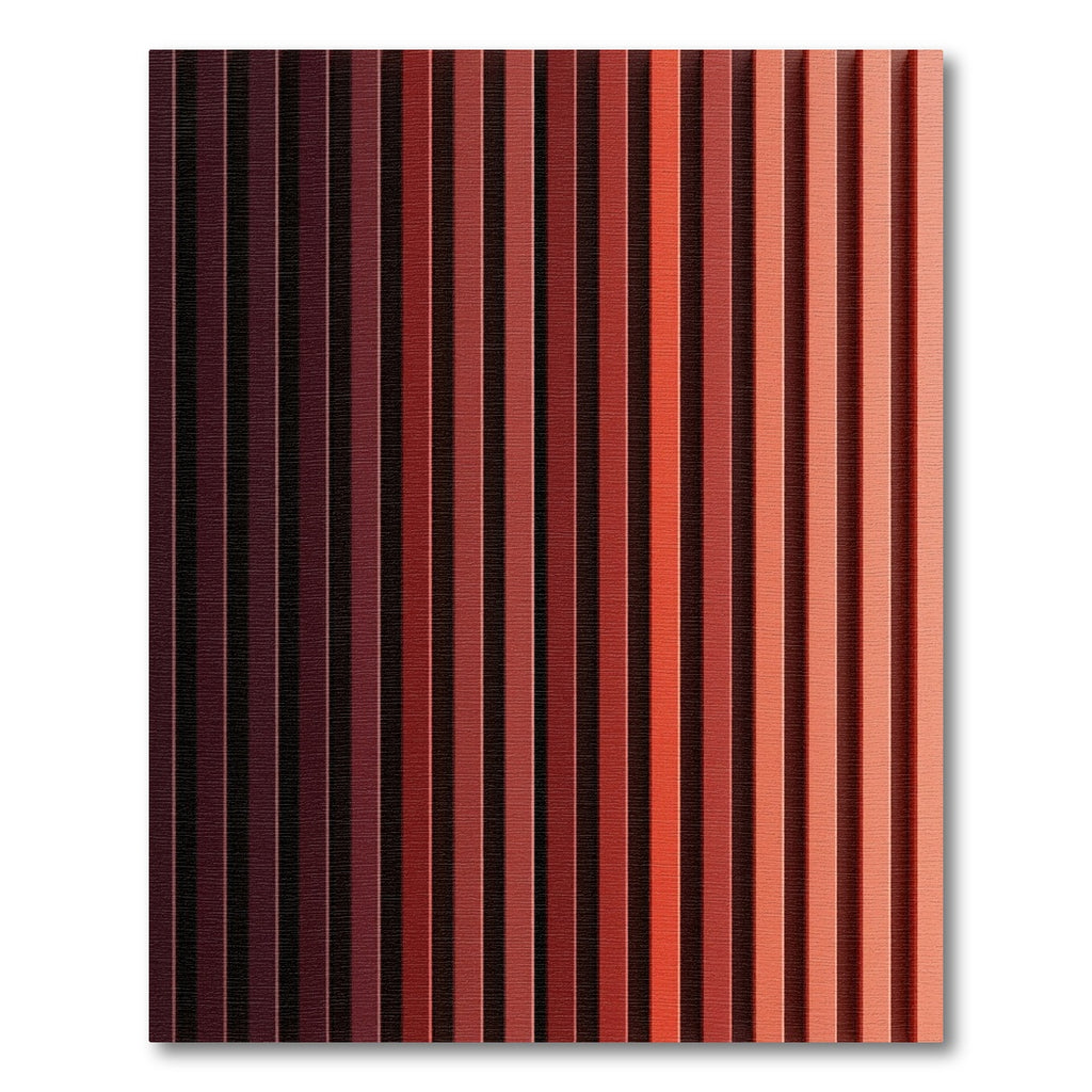 Crimson Graduated Vertical Stripe Rug