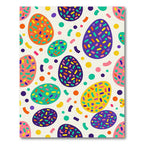 Playful Colorful Sprinkle Confetti Egg Aesthetic Rug
