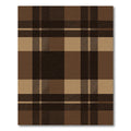 Classic Brown Plaid Checkered Rug