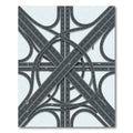Abstract Gray Architectural Highway Intersection Rug