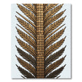 Earthy Woven Feather Symmetry Rug