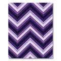 Deep Purple Chevron Stripe Rug