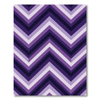 Deep Purple Chevron Stripe Rug