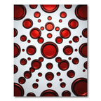 Bold Red Interlocking Circles Rug
