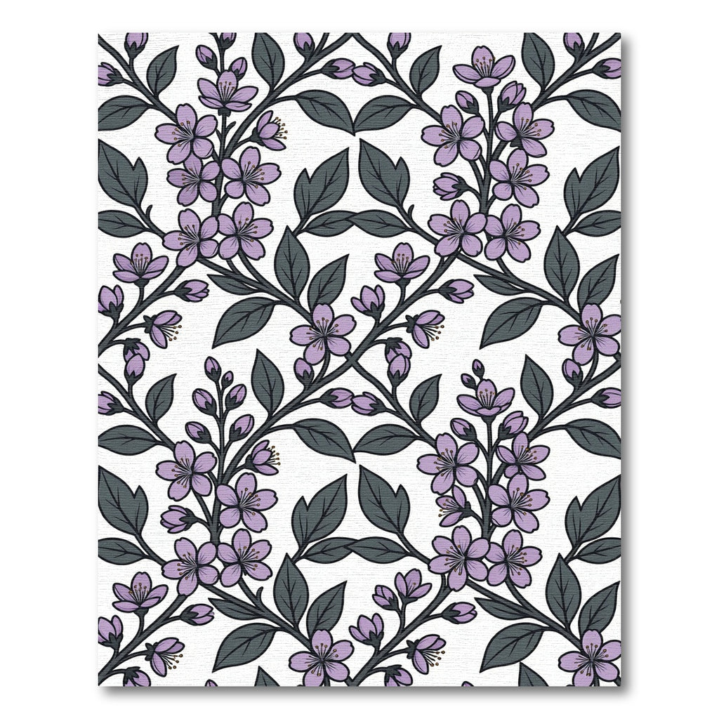 Lilac Blossom Branch Repeat Rug