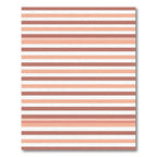 Earthy Terracotta Striped Classic Rug