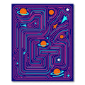 Cosmic Maze Playful Circuit Stars Rug