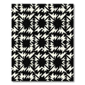 Bold Monochromatic Electric Starburst Area Rug