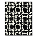 Bold Monochromatic Electric Starburst Area Rug