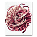 Crimson Swirl Ribbon Medallion Rug