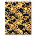 Golden Leopard Roar Abstract Spot Rug
