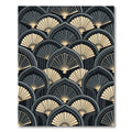 Gold Fan Archway Art Deco Rug