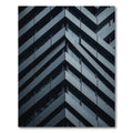 Sharp Gray Architectural Angular Chevron Rug