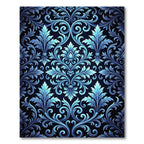 Elegant Blue Acanthus Scroll Rug