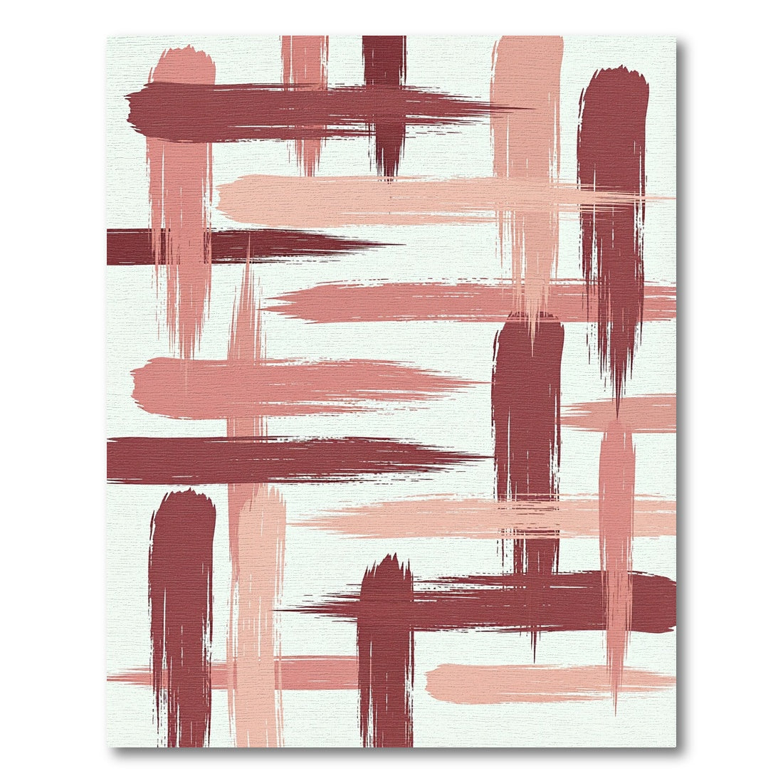 Modern Pink Brush Stroke Texture Rug