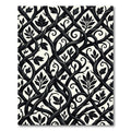 Monochromatic Entwined Vine Botanical Trellis Rug