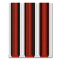 Bold Red White Column Stripe Rug