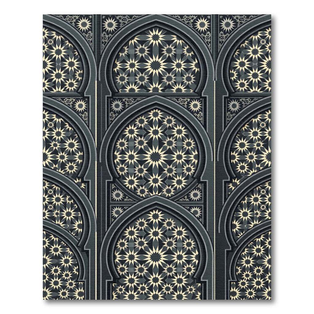 Geometric Star Arch Mosaic Rug