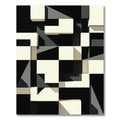Monochromatic Geometric Block Arrangement Rug
