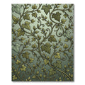 Elegant Sage Green Cascading Ivy Vines Rug