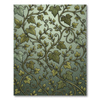 Elegant Sage Green Cascading Ivy Vines Rug