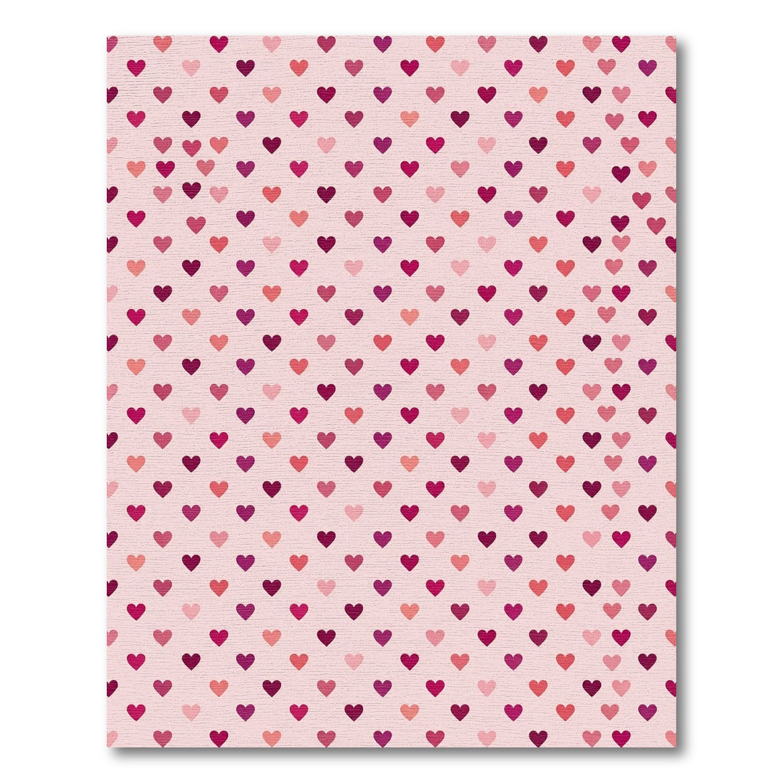 Pink Valentine Heart Scatter Rug