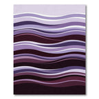 Lavender Wave Layered Abstract Art Rug