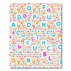 Colorful Alphabet Whimsical Composition Rug