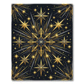 Celestial Gold Starry Night Medallion Rug