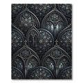 Gothic Stained Glass Mandalas Grey Rug