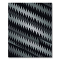 Dark Gray Jagged Stripe Repeat Rug