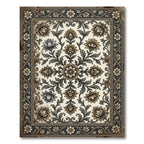 Antique Golden Floral Medallion Rug