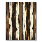 Earthy Tone Streaked Vertical Stripes Rug