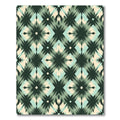 Dark Green Teal Cream Diamond Shimmer Rug