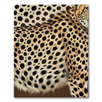 Golden Cheetah Spoke Dot Rug