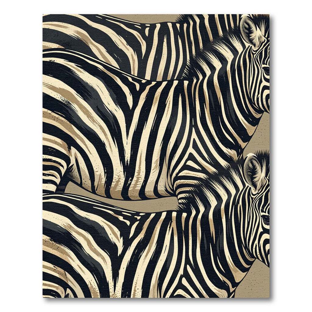 Bold Cream and Black Zebra Stripe Rug